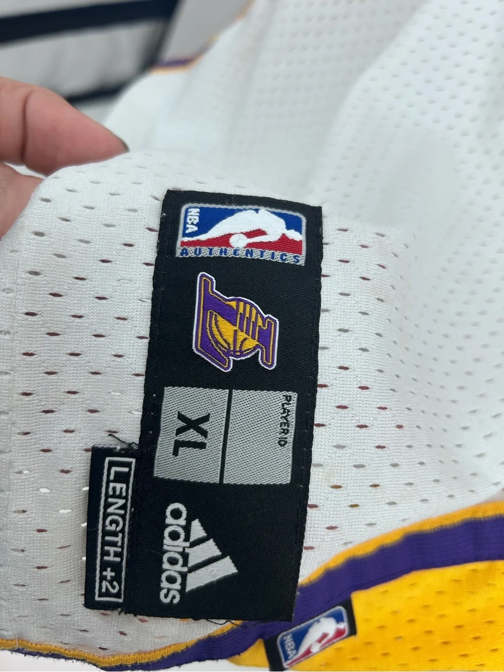 Adidas Los Angeles Lakers Kobe Bryant White & Gold #24 Basketball Jersey